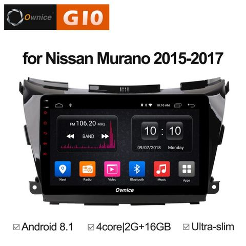 Ownice G10 S1663E  Nissan Murano 3, Z52 (Android 8.1)